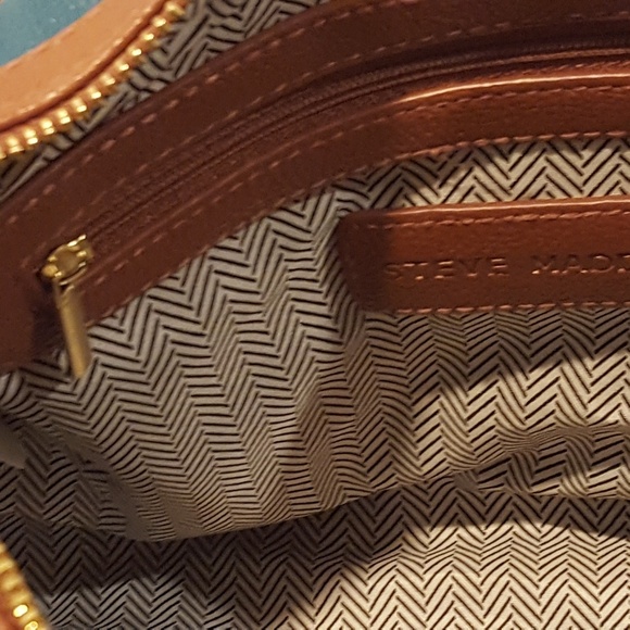 EUC Steve Madden Teal/white Satchel handbag - Picture 5 of 8